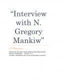 Interview N. Gregory Mankiw