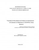 Propuesta de Remodelación del Sistema de Sedimentación del Quebrador de Materiales en CONCREPAL Planta Barranca