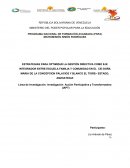 ESTRATEGIAS PARA OPTIMIZAR LA GESTIÓN DIRECTIVA COMO EJE INTEGRADOR ENTRE ESCUELA FAMILIA Y COMUNIDAD EN EL CEI DOÑA MARIA DE LA CONCEPCION PALACIOS Y BLANCO EL TIGRE– ESTADO, ANZOATEGUI