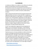 La violencia en México