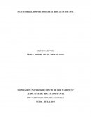 ENSAYO SOBRE LA IMPORTANCIA DE LA EDUCACION INFANTIL
