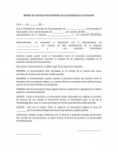 Modelo de contrato de licenciamiento de la tecnología para la innovación