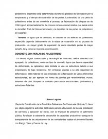 MEZCLA DE POLIESTIRENO EXPANDIDO Y CONCRETO COMO ADITIVO PARA ALIGERAR ELEMENTOS DE CONSTRUCCIÓN DE VIVIENDAS EN EL SECTOR LA POPA SAN CRISTOBAL - ESTADO TACHIRA. Página 14