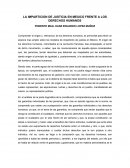 LA IMPARTICION DE JUSTICIA EN MEXICO FRENTE A LOS DERECHOS HUMANOS