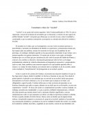 Comentario crítico de "Axolotl"