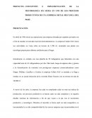 PROYECTO: CONCEPCIÓN E IMPLEMENTACIÓN DE LA METODOLOGÍA SIX SIGMA EN UNO DE LOS PROCESOS PRODUCTIVOS DE UNA EMPRESA METAL-MECÁNICA DEL PERÚ