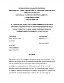 Resumen de Proyecto de alfabetizacion tecnologica