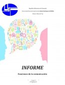 INFORME Funciones de la comunicacion