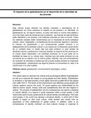 El impacto de la globalización en el desarrollo de la identidad de los jóvenes