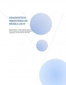 DIAGNOSTICO MINISTERIO DE MÚSICA 2019