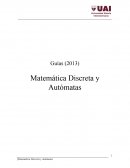 Guía. Matemática Discreta y Autómatas
