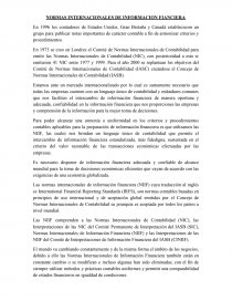 NORMAS INTERNACIONALES DE INFORMACION FINANCIERA. Página 1