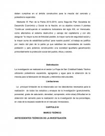 MEZCLA DE POLIESTIRENO EXPANDIDO Y CONCRETO COMO ADITIVO PARA ALIGERAR ELEMENTOS DE CONSTRUCCIÓN DE VIVIENDAS EN EL SECTOR LA POPA SAN CRISTOBAL - ESTADO TACHIRA. Página 6