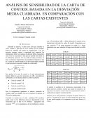 ANÁLISIS DE SENSIBILIDAD DE LA CARTA DE CONTROL BASADA EN LA DESVIACIÓN MEDIA CUADRADA EN COMPARACIÓN CON LAS CARTAS EXISTENTES