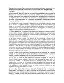 Reseña del documento “Para comprender la educación artística en el marco de una fundamentación crítica de la educación y el curriculum de José María Barragán Rodríguez”.