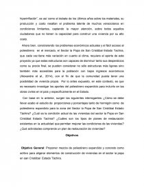 MEZCLA DE POLIESTIRENO EXPANDIDO Y CONCRETO COMO ADITIVO PARA ALIGERAR ELEMENTOS DE CONSTRUCCIÓN DE VIVIENDAS EN EL SECTOR LA POPA SAN CRISTOBAL - ESTADO TACHIRA. Página 4