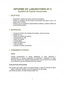 INFORME DE LABORATORIO Nº 4 Equilibrio de Fuerzas Concurrentes