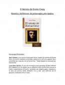 El retrato de Dorian Gray. Reseña y definicion de personajes principales