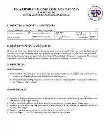 El curso de Ética. Página 1