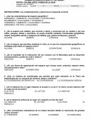 CICLO ESCOLAR 2019-2020 PRIMER PARCIAL EXAMEN GEOGRAFIA DE MEXICO Y DEL MUNDO