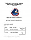 Proceso de producción de compotas de piña