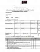 Instrumento para Levantamiento de Información de la Gestión Institucional del Centro Educativo