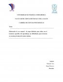 Elaboración de un manual de juego didáctico para niños con el trastorno específico del aprendizaje con dificultades para la lectura en escuelas privadas del cantón Ambato
