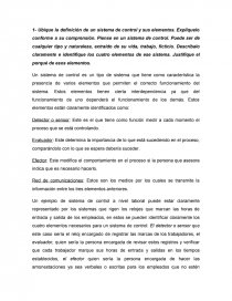 Definición de un sistema de control y sus elementos. Página 1