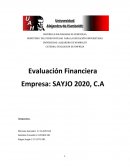 Evaluación de Empresa SAYJO