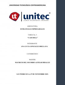 ESTRATEGIAS EMPRESARIALES TAREA No. 5 “CASO DELL”. Página 1
