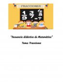 Secuencia didáctica .Fracciones 6to