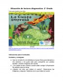 Diagnóstico de lectura La fiesta sorpresa