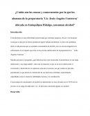 Marco teorico alcoholismo en los adolescentes