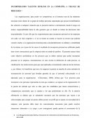 INCORPORANDO TALENTO HUMANO EN LA COMPAÑÍA A TRAVEZ DE PROCESOS