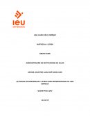 Actividad de aprendizaje Estructura organizacional de una empresa