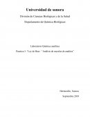 Laboratorio Química analítica Practica 5: “Ley de Beer: ‘’Análisis de mezclas de analitos”