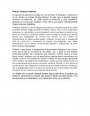 Analisis Película Tiempos modernos