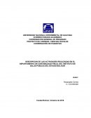 DESCRIPCION DE LAS ACTIVIDADES REALIZADAS EN EL DEPARTAMENTO DE CONTABILIDAD FISCAL DEL INSTITUTO DE SALUD PÚBLICA DEL ESTADO BOLIVAR