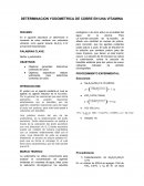 DETERMINACION YODOMETRICA DE COBRE EN UNA VITAMINA