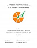 COMPARACION DE LA BRECHA DIGITAL DE GÉNERO EXISTENTE EN LAS REGIONES COSTA Y SIERRA DEL PERÚ EN EL 2016