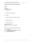 ESTRUCTURA DE LOS PROYECTOS PARA TITULACION INTEGRAL