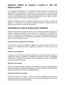 Operativo integral de limpieza y puesta en valor del espacio público