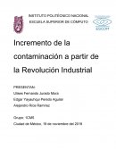 Incremento de la contaminación a partir de la Revolución Industrial