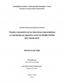 Estudio comparativo de las intenciones emprendedoras en estudiantes de ingeniería comercial