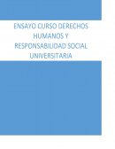 CURSO DERECHOS HUMANOS Y RESPONSABILIDAD SOCIAL UNIVERSITARIA