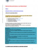 PSICOLOGÍA APLICADA A LA PUBLICIDAD