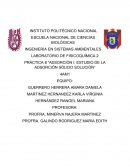PRÁCTICA 8 ”ADSORCIÓN I: ESTUDIO DE LA ADSORCIÓN SÓLIDO SOLUCIÓN”