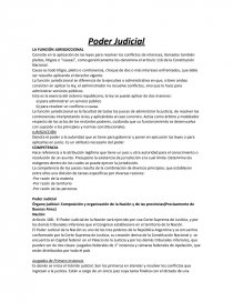 Poder Judicial. LA FUNCIÓN JURISDICCIONAL. Página 1