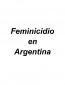 Feminicidio en Argentina