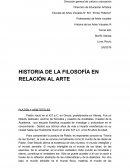 Artes visuales y filosofía. Línea de tiempo